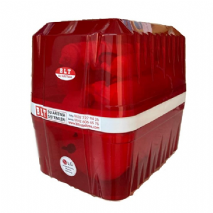 5 AŞAMALI POMPASIZ KAPALI KASA SU ARITMA CİHAZI KIRMIZI